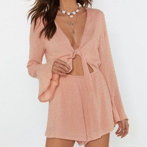 Nasty Gal Peach Romper